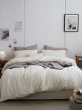 Ivory Mist Cotton Seersucker Duvet Cover original reference image 1