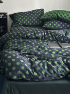 Juniper Dot Printed Cotton Sateen Duvet Cover original reference image 3