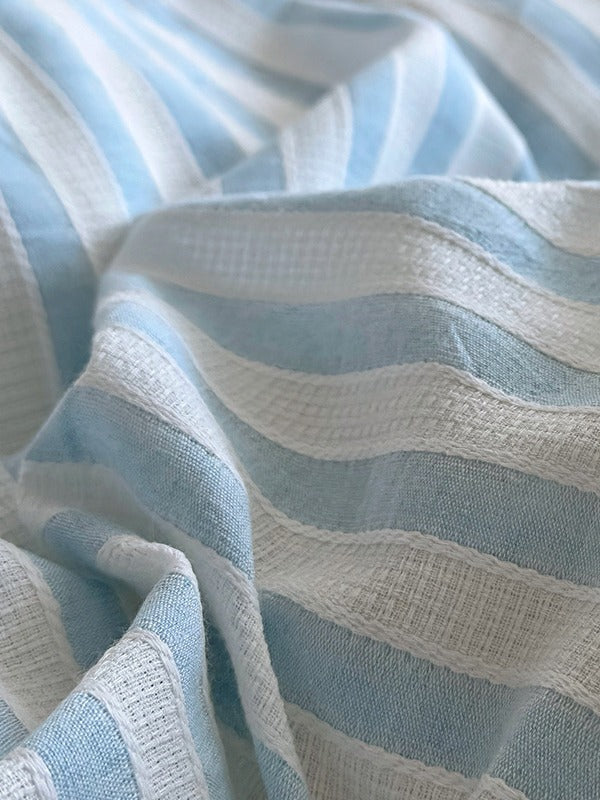 Laurel Stripe Jacquard Duvet Cover original reference image 2