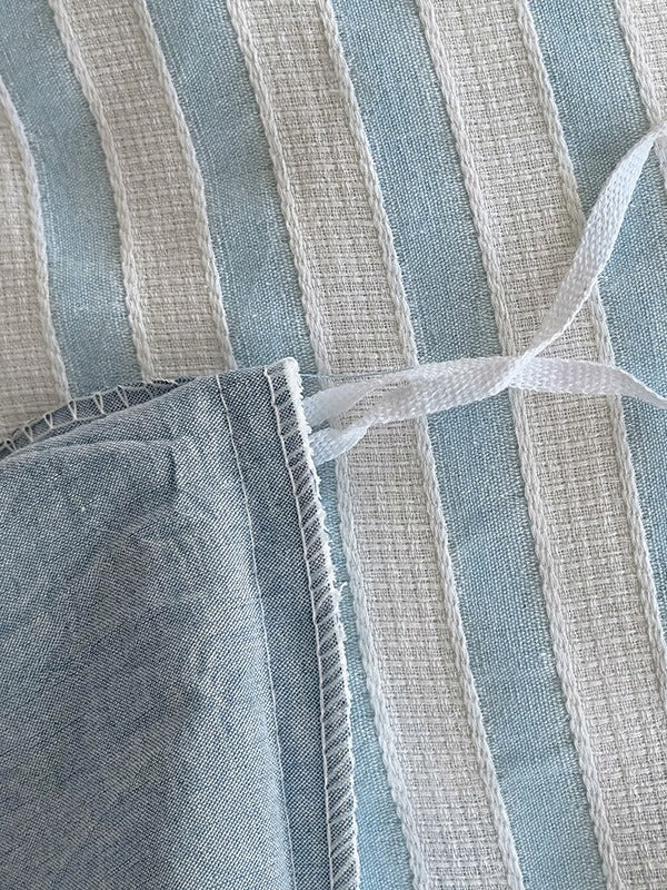Laurel Stripe Jacquard Duvet Cover original reference image 4