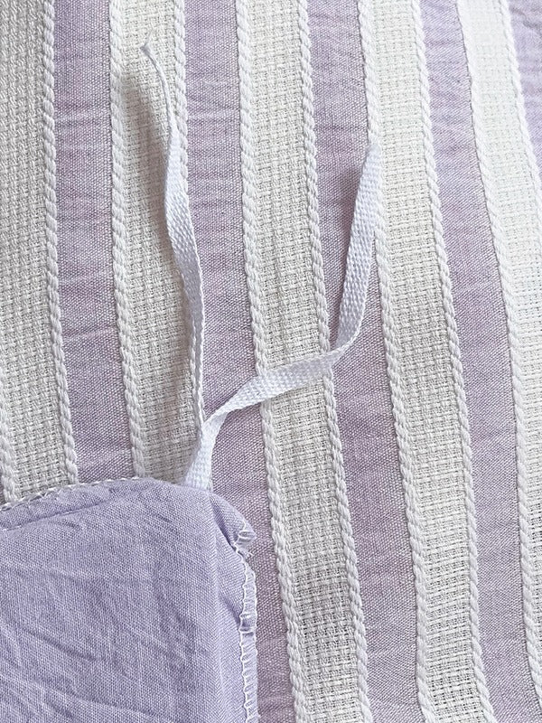 Laurel Stripe Jacquard Duvet Cover original reference image 11