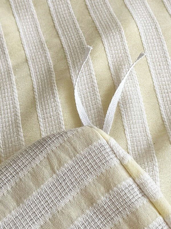 Laurel Stripe Jacquard Duvet Cover original reference image 16