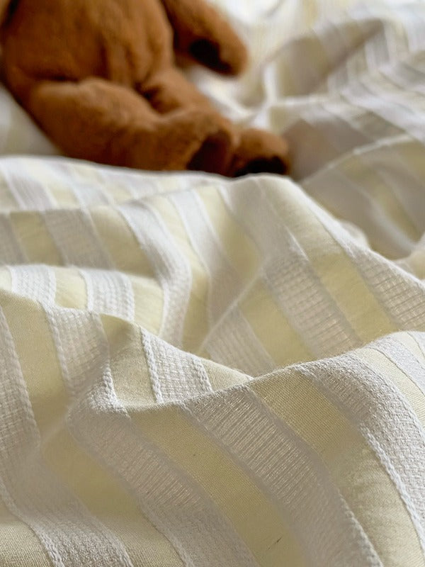 Laurel Stripe Jacquard Duvet Cover original reference image 21