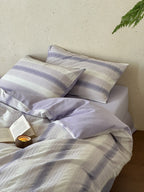 Lavender Mist Jacquard Cotton Duvet Cover original reference image 6