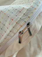Loom Stripe Washed Cotton Duvet Cover original reference image 1