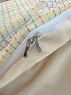 Loom Stripe Washed Cotton Duvet Cover original reference image 7