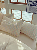 Loom Stripe Washed Cotton Duvet Cover original reference image 9