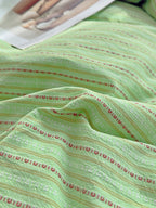Loom Stripe Washed Cotton Duvet Cover original reference image 15