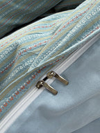Loom Stripe Washed Cotton Duvet Cover original reference image 25