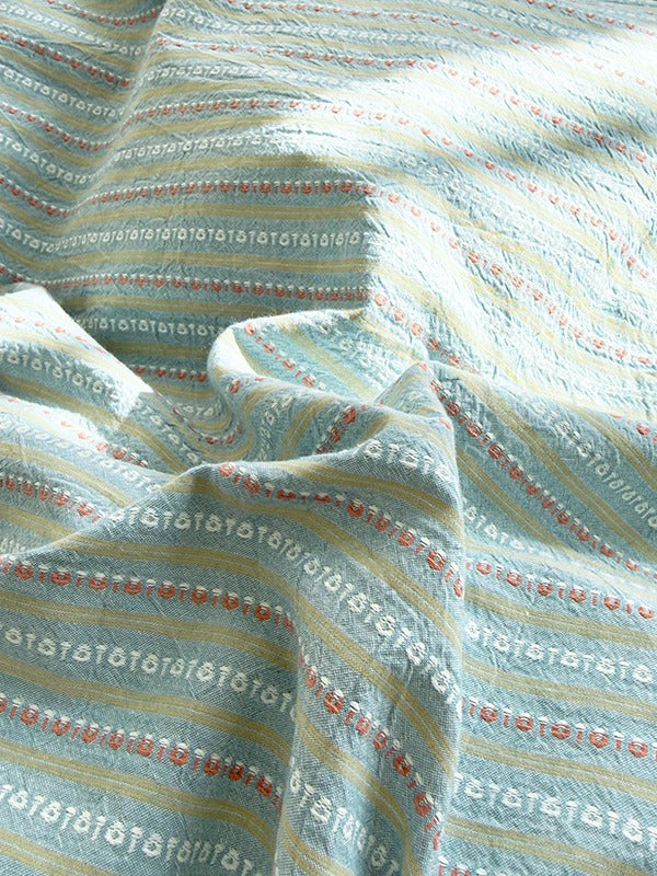 Loom Stripe Washed Cotton Duvet Cover original reference image 28