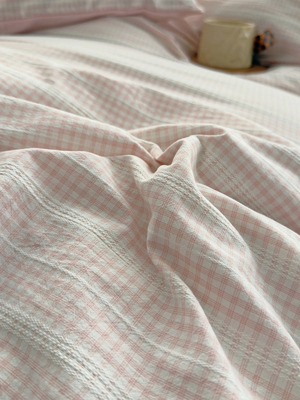 Loom Stripe Washed Cotton Duvet Cover original reference image 32
