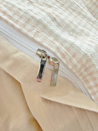 Loom Stripe Washed Cotton Duvet Cover original reference image 43