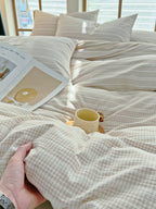 Loom Stripe Washed Cotton Duvet Cover original reference image 47