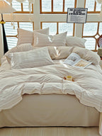 Loom Stripe Washed Cotton Duvet Cover original reference image 48