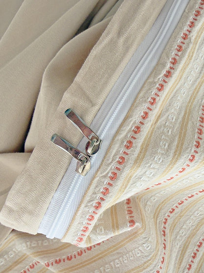 Loom Stripe Washed Cotton Duvet Cover original reference image 49