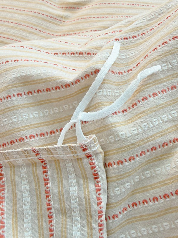 Loom Stripe Washed Cotton Duvet Cover original reference image 51