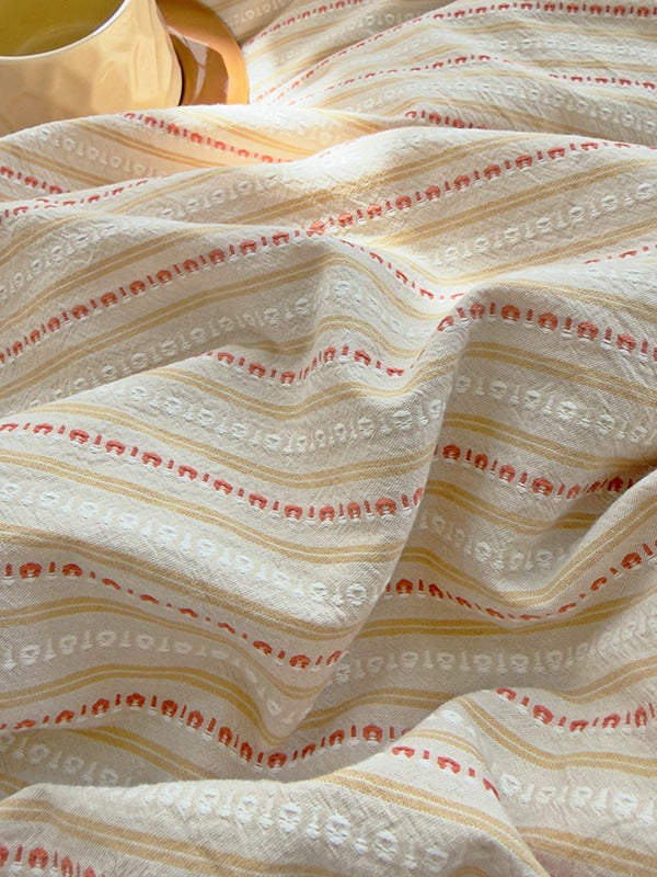 Loom Stripe Washed Cotton Duvet Cover original reference image 52