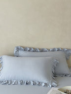 Luna Ruffle Cotton Muslin Pillowcase original reference image 3