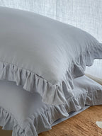 Luna Ruffle Cotton Muslin Pillowcase original reference image 10