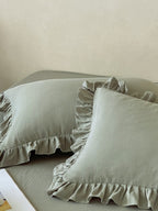 Luna Ruffle Cotton Muslin Pillowcase original reference image 18