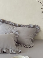 Luna Ruffle Cotton Muslin Pillowcase original reference image 19