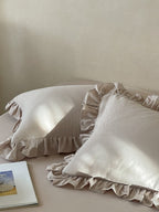 Luna Ruffle Cotton Muslin Pillowcase original reference image 21