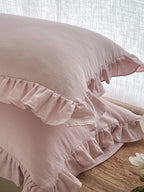 Luna Ruffle Cotton Muslin Pillowcase original reference image 22