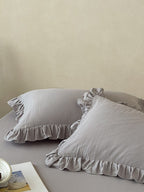 Luna Ruffle Cotton Muslin Pillowcase original reference image 26