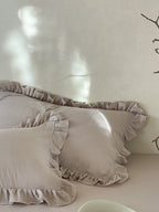 Luna Ruffle Cotton Muslin Pillowcase original reference image 28
