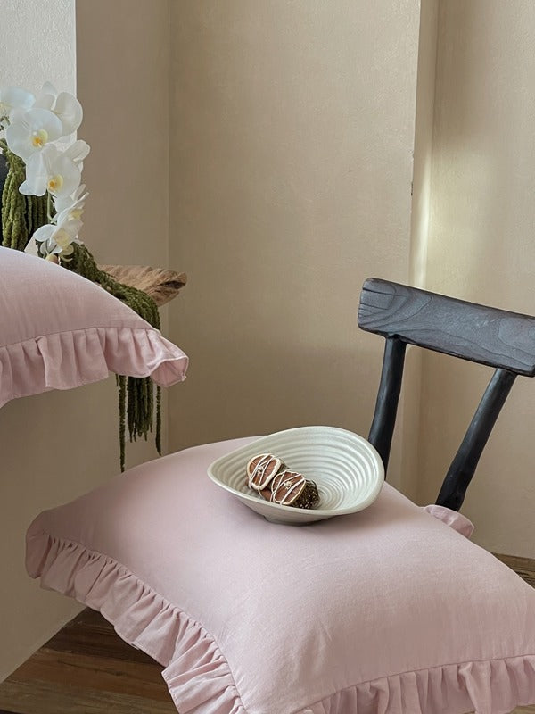 Luna Ruffle Cotton Muslin Pillowcase original reference image 29