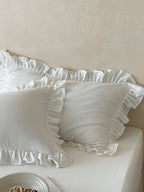 Luna Ruffle Cotton Muslin Pillowcase original reference image 30