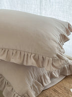 Luna Ruffle Cotton Muslin Pillowcase original reference image 35