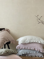 Luna Ruffle Cotton Muslin Pillowcase original reference image 39