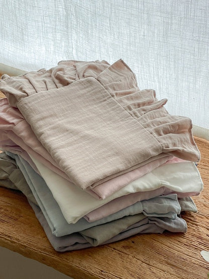 Luna Ruffle Cotton Muslin Pillowcase original reference image 40