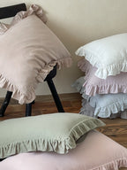 Luna Ruffle Cotton Muslin Pillowcase original reference image 41