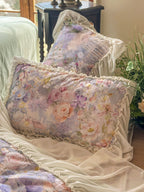 Maison Ruffle Printed Cotton Muslin Duvet Cover original reference image 6