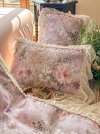 Maison Ruffle Printed Cotton Muslin Duvet Cover original reference image 11