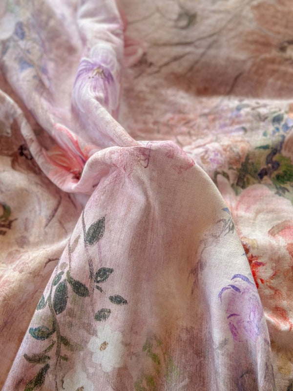 Maison Ruffle Printed Cotton Muslin Duvet Cover original reference image 12