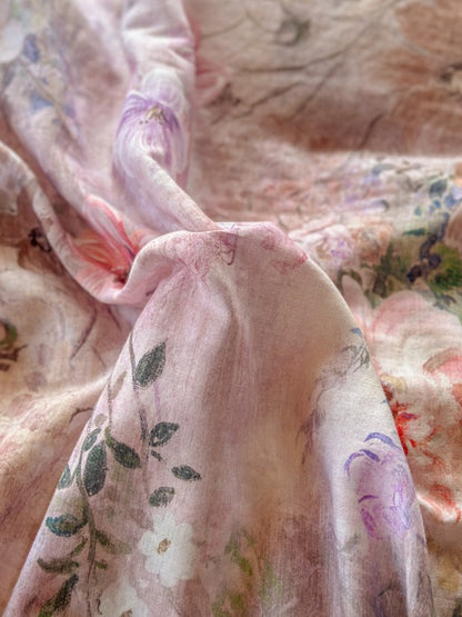 Maison Ruffle Printed Cotton Muslin Duvet Cover original reference image 12