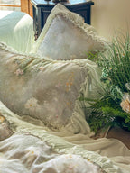 Maison Ruffle Printed Cotton Muslin Duvet Cover original reference image 26