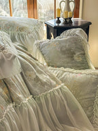 Maison Ruffle Printed Cotton Muslin Duvet Cover original reference image 29