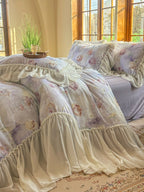 Maison Ruffle Printed Cotton Muslin Duvet Cover original reference image 33