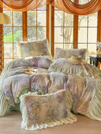 Maison Ruffle Printed Cotton Muslin Duvet Cover original reference image 36