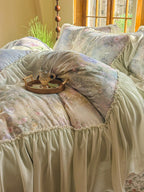 Maison Ruffle Printed Cotton Muslin Duvet Cover original reference image 39