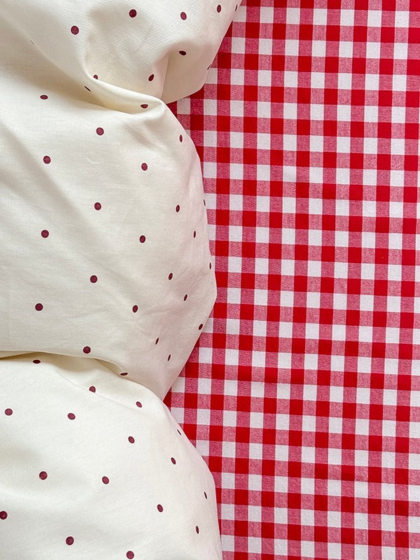 Mallow Contrast Washed Cotton Duvet Cover original reference image 1