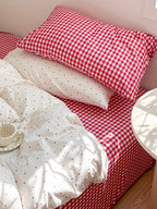 Mallow Contrast Washed Cotton Duvet Cover original reference image 5