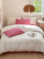 Mallow Contrast Washed Cotton Duvet Cover original reference image 6