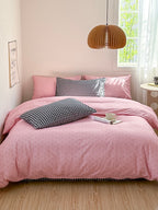 Mallow Contrast Washed Cotton Duvet Cover original reference image 10