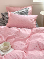 Mallow Contrast Washed Cotton Duvet Cover original reference image 11