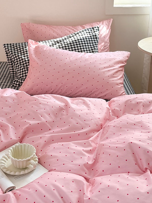 Mallow Contrast Washed Cotton Duvet Cover original reference image 11